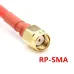 2x Realacc 5.8Ghz 5dbi 50w RHCP 4 Leaf FPV Antenna SMA/RP-SMA Red for RC Drone