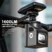WESBIKING 1600LM Wireless Remote Control Bicycle Headlights Type-Charging IPX4 Waterproof Anti-glare Bike Front Light for MTB
