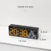 Multifunctional Clock Electronic Clock Simple LED Digital Clock USB Output Bedside Alarm Clock with 3 Level Adjustable Brightness