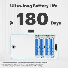 MOES Tuya Bluetooth Smart Lock ID Card NFC Unlock App Remote Control Security for Cabinets and Drawers Ultra-long Battery Life Easy Installation