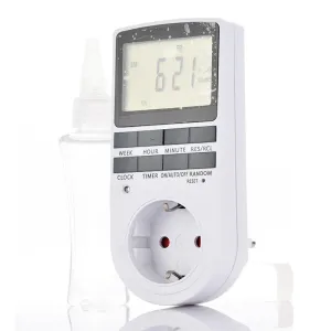 EU Plug Digital Timer Switch Large Screen 230V AC 16A Plug-in Electronic Kitchen Timer Socket Switch