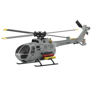 RC ERA C186S BO-105 2.4G 4CH 6-Axis Gyro 1:48 Scale Optical Flow Localization Altitude Hold Brushless Motor Flybarless RC Helicopter RTF