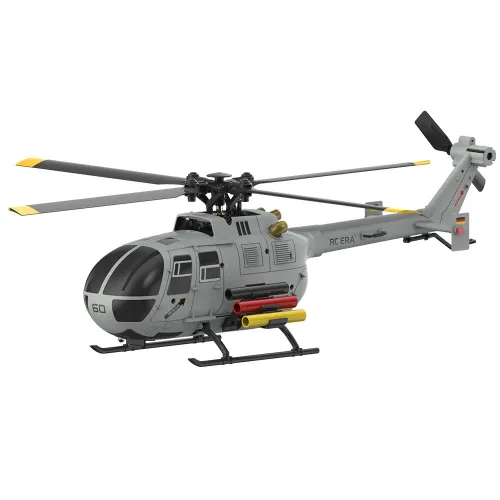 RC ERA C186S BO-105 2.4G 4CH 6-Axis Gyro 1:48 Scale Optical Flow Localization Altitude Hold Brushless Motor Flybarless RC Helicopter RTF