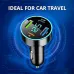 66W Fast Charge Car Charger 4 USB PD20W Type-C QC3.0 Display Car Charger USB Charger 4 Port Car Charger Adapter Voltage Meter Compatible with Samsung/iPhone Android iOS Devices