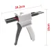 Universal 50ml AB Glue Gun 1:1/2:1 Ratio Plastic Durable Epoxy Dispenser Grey and Black for Precise Bonding
