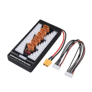 2-6S XT60 Plug Parallel Charging Board Para Board XT60 Plug 4.0MM Banana Plug T Plug Input for Imax B6 B6AC Charger