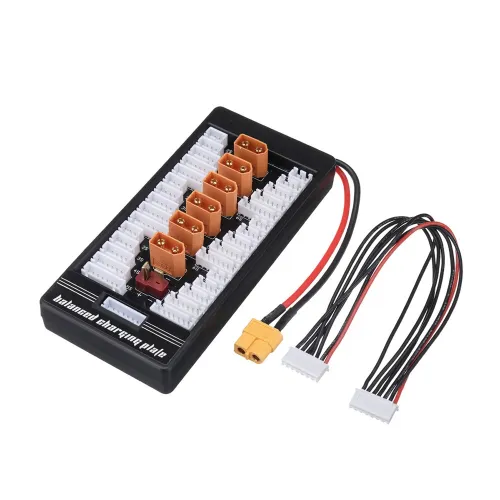 2-6S XT60 Plug Parallel Charging Board Para Board XT60 Plug 4.0MM Banana Plug T Plug Input for Imax B6 B6AC Charger