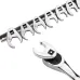 10PCS 3/8Inch Drive Crowfoot Wrench 10 To 22mm Metric SAE Imperial Chrome Plated Foot Open End Spanner