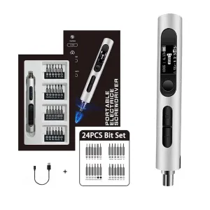 Industrial Grade 0305A Electric Screwdriver 3.6V Rechargeable Cordless 5-Gear Torque Precision Tool Type-C Quick Charge 200RPM Performance