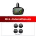 Wireless TPMS Tire Pressure Monitor 4 Wheels USB C Output Real Time Temperature Monitoring Safety System Car Accessories 433MHz Adjustable Alarm Thresholds