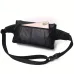 Ekphero Men Genuine Leather Waist Bag Large Capacity Three-layer Zipper Single Shoulder Bag Multifunctional Mini Chest Bag