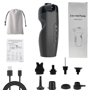 20PSI Portable Multifunctional Outdoor Cordless Inflator Paddle Board Air Pump Vacuum Pump Portable Outdoor Electric Inflation Pump  Air Inflator for Stand Up Paddle Board Plate Boat