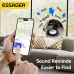 ESSAGER Smart Tag Tracker Items Locator for Keys Wallet Lightweight Anti Lost Alarm Sound Reminder Works with IP Find My