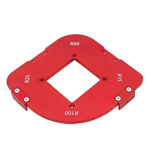 Woodworking Router Round Corner Radius Template Router Table Corner Radius Jig Wooden Board Arc Cutting Auxiliary Tool DIY Template