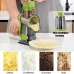 Multi-functional Hand Crank Rotary Slicer Vegetable Cutter Handheld Rotary Cheese Grater Cutter Round Mandoline with Handle Vegetable Slicer Carrot Cutter Nut Grinder