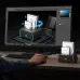 FIDECO YPZ230R Dual Bay Hard Drive Docking Station USB 3.0 with Offline Clone RGB Light for 2.5/3.5-Inch SATA HDD SSD 5Gbps Data Transfer Support UASP Tools-Free Installation