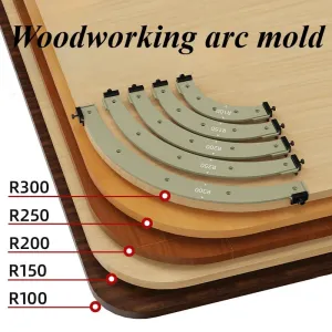 Woodworking Router Arcs Angle Positioning Template R100-300 Corner Jig Laser Cut Accurate High-quality Plastic Multi functional Tool