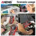 ANENG AOS04 Pro Digital Oscilloscope Smart Multimeter 50MS/s Sampling Rate 10MHz Bandwidth Waveform Storage NCV Detection USB Charging Portable