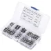 230pcs M3 304 Stainless Steel Allen Hex Drive Button Head Socket Cap Bolts Screws Nuts Assortment Kit Box Nuts Allen bolts Set
