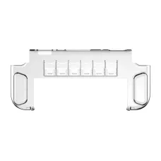 TNS-3155 Silicone Gaming Console Protective Case Built-in Storage Game Card Slot Transparent Crystal Shell for Switch 2