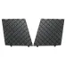 2pcs Front Bumper Lower Mesh Grill Trim Cover Left and Right For BMW E60 E61M