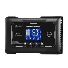 HTRC P15 12V/15A 24V/10A Car Motorcycle Battery Charger Lead-Acid Battery AGM Intelligent Repair Charger Overcurrent Protection Dual Mode Charging