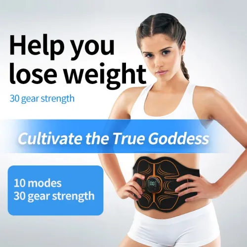 Wireless EMAbdominal Muscle Electric Stimulator Arm Waist Body Smart Trainer Shaping Massage Patch Slimming Unisex Fitness Equipment