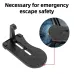 Foldable Car Roof Rack Step with Safety Hammer Car Door Step Latch Hook Universal Auxiliary Walking Car Foot Pedal Aluminium Alloy