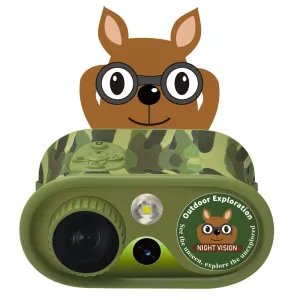 Kids Teens Night Vision Binoculars with 2.4 inch Display 8X Zoom and 5W Tactical LELight Best Gifts for your Children-DT15