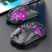 K-Snake X10 Tri-Mode Wireless Gaming Mouse Hollow Design 10000DPI RGB Lighting 400mAh Battery 10000Hz Polling Rate 71g Lightweight 2.4G/Bluetooth/Wired Esports Gamer Mice