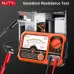 NJTY T6015 Insulation Resistance Tester Megohmmeter 1000V 2000M Analog High Voltage Meter AC DC Voltmeter Rechargeable Pointer Electrical Tester with Magnetic Back