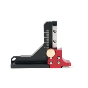 CNC Aluminum Height Gauge 123x90mm Engraved Scale Precision Marking Tool Adjustable Mechanism Woodworking Engineering Accessories