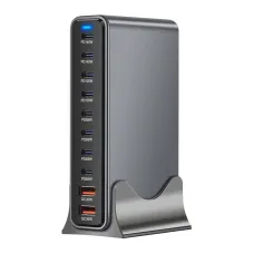 [GaN Tech] Bakeey YMX-800W 800W 10-Port USB PD Charger 2USB-A+8USB-C PD QC Fast Charging Desktop Charging Station EU Plug US Plug for iPhone 16 Pro Max 15 14 13 Pro for Huawei Pura X for Xiaomi 15 Ultra for Samsung Galazy S25 Ultra