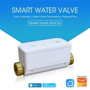 NEO Tuya Smart WiFi Water Valve APP On/Off Control Water Pressure / Flow Rate / Temperature Measurement Water Consumption Monitoring Device