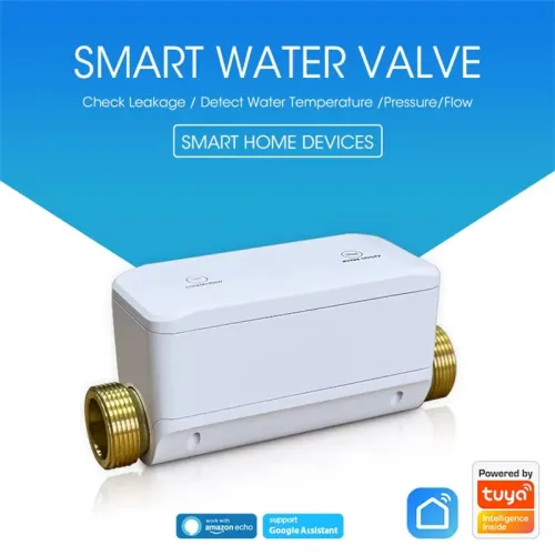 NEO Tuya Smart WiFi Water Valve APP On/Off Control Water Pressure / Flow Rate / Temperature Measurement Water Consumption Monitoring Device