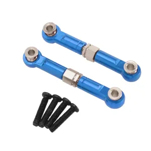 Upgraded Metal Parts Adjustable Front Steering Tie Rod Set for MJX 14211 HYPER GO 1/14 RC Car Vehicle Models Accessories