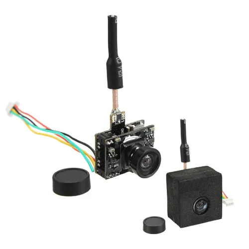 Eachine TX05 Micro-Size FPV Combo 2-in-1, 600TVL Camera, 5.8G 72CH Anti-Interference VTX (0.01-250mW Adjustable) Easy-Mount with OSD for Racing Drones