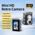 Retro Mini Digital Camera 200W Pixel 1080P HD Video 1.14 Inch Screen 120 Wide Angle Lens Vintage Style Portable Shooting Cam for Travel Vlogging