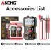 ANENG M128 Digital Multimeter True RMS 6000 Count Backlit Screen Auto Range AC DC Voltage Current Resistance Capacitance Tester Compact Portable Electric Tool