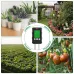 6 in 1 Digital Soil Tester PH Meter Fertility Soil Moisture Sunlight Ambient Humidity Temperature Monitor Detector Garden Soil Analyzer