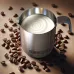 CAFELFFE Portable Manual Milk Frother Cup Stainless Steel Hand Pump Foam Maker Easy Cleaning Travel Use for Latte Cappuccino Coffee