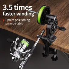 ZANLURFishing Reel Speed Ratio Winder Lightweight Labor-saving Antirust Spooler Line Winder Spinning Baitcasting Reel Fishing Tool