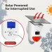 MOES Tuya Smart Outdoor Siren Alarm 120dB Solar Powered WiFi Siren with Remote PIR Sensor IP65 Waterproof Works with Alexa Google Home Smart Security Alarms