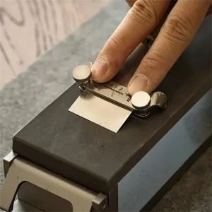 Nattools Chisel Honing Guide Sharpening Jig Fixed Angle Sharpening Tool Holder Sharpener Grinder Leather Knife Grinding Auxiliary Tools DIY Leathercraft