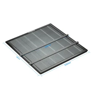 EU/US DirectLONGER 500mmx500mmx22mm Honeycomb Working Table with Material Clamp for Engraving Cutting