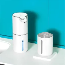 4 Level Automatic Soap Dispenser Touchless Foaming Soap Dispenser 350ML USB Rechargeable Electric Adjustable Foam Soap Dispenser