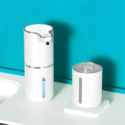 4 Level Automatic Soap Dispenser Touchless Foaming Soap Dispenser 350ML USB Rechargeable Electric Adjustable Foam Soap Dispenser
