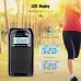 RETEKES PR12 Portable Radio FM AM Mini Pocket USB Radio MP3 Portable Receiver Backlit LCD Display Digital Power Bank Support TF Card for Elderly