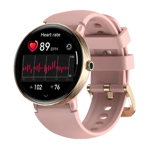World PremiereZeblaze Lily 2 1.2inch AMOLED Double Straps bluetooth Call Heart Rate Blood Pressure Blood Oxygen Monitor Sleep Monitoring Breathe Training Women's Health Multi-sport Modes IP68 Waterproof Smart Watch