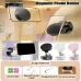 Foldable Magnetic Vacuum Phone Holder 360 Electric Suction Car Mount Double-Sided Swivel Stand for Car Mirror Gym Kitchen